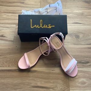 New in box Lulus heeled sandals